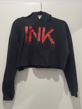 Ink Addict Red and Black Cropped
Hoodie